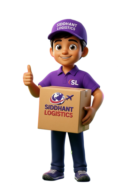 Siddhant Logistics courier mascot